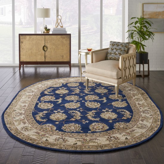 Nourison 2000 2022 Area Rug, Navy, 7'6" x 9'6" Oval