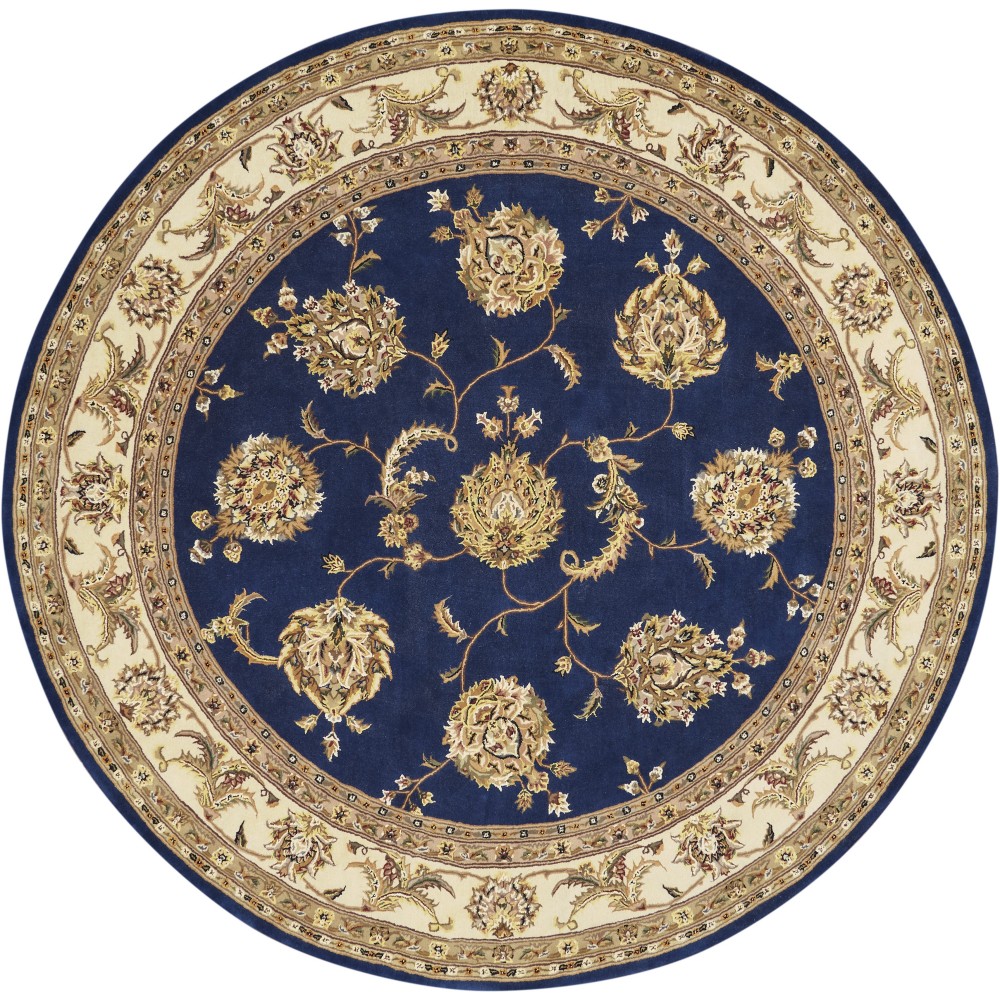 Nourison 2000 2022 Area Rug, Navy, 8' x Round