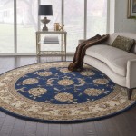 Nourison 2000 2022 Area Rug, Navy, 8' x Round