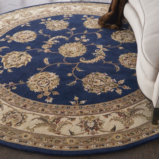 Nourison 2000 2022 Area Rug, Navy, 8' x Round