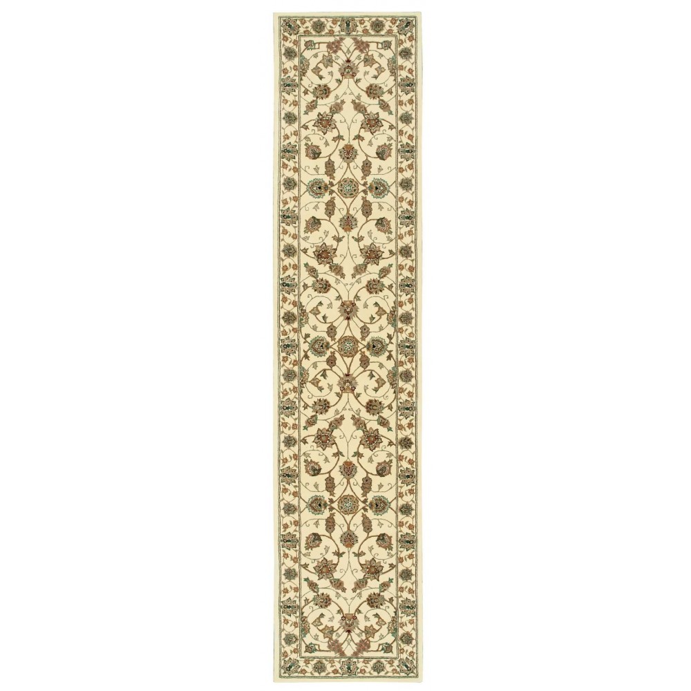 Nourison 2000 2023 Runner Rug, Ivory, 2'6" x 12'