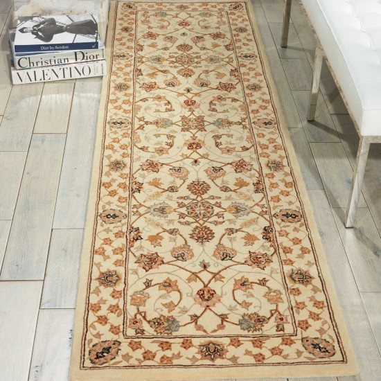 Nourison 2000 2023 Runner Rug, Ivory, 2'6" x 12'