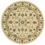 Nourison 2000 2023 Area Rug, Ivory, 4' x Round