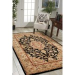 Nourison 2000 2028 Area Rug, Black, 10' x Octagon