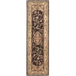 Nourison 2000 2028 Runner Rug, Black, 2'6" x 12'