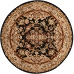 Nourison 2000 2028 Area Rug, Black, 4' x Round