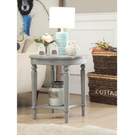 ACME Fordon End Table, Antique Slate