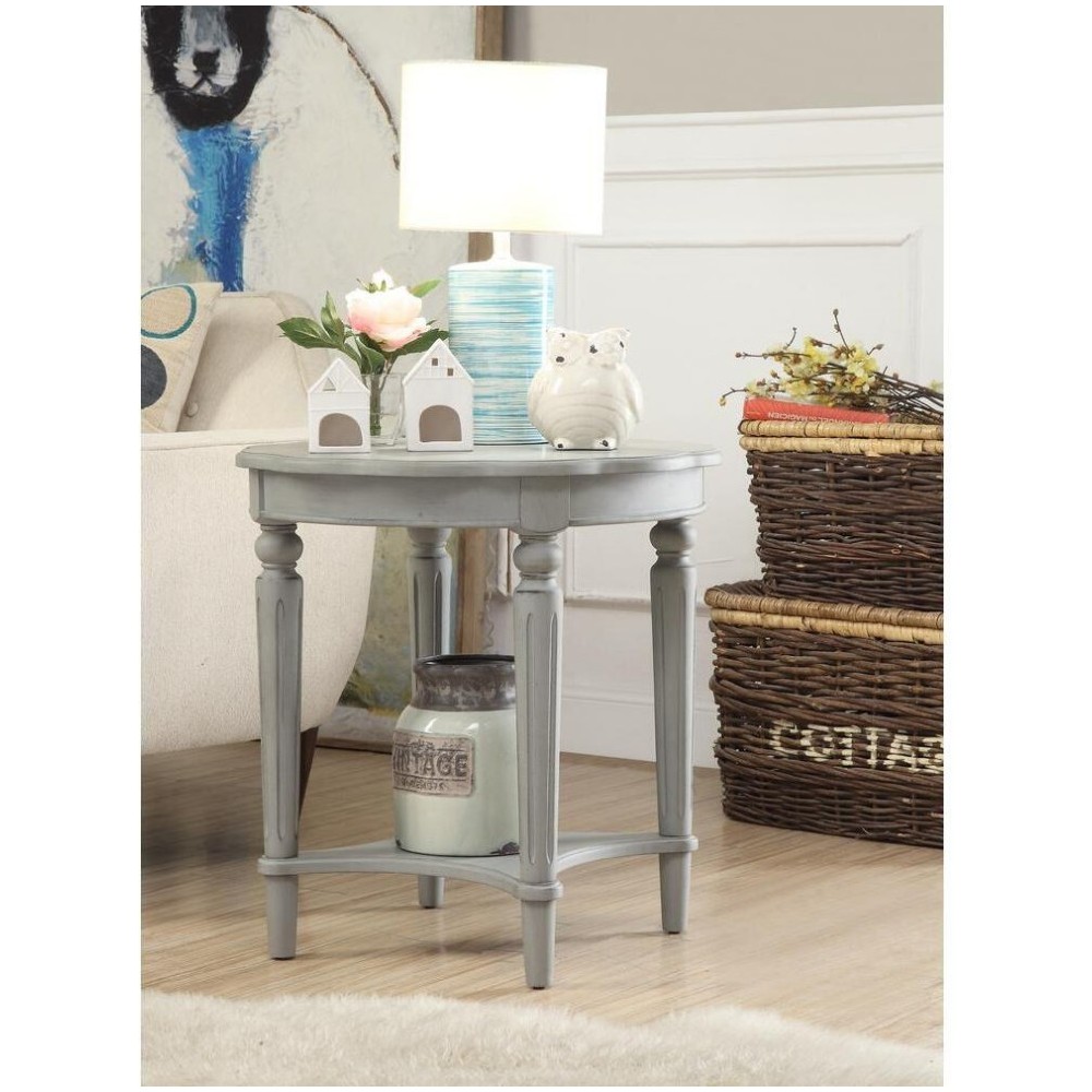 ACME Fordon End Table, Antique Slate