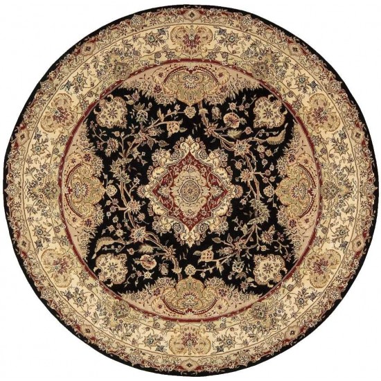 Nourison 2000 2028 Area Rug, Black, 8' x Round