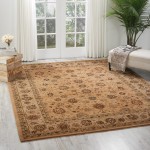 Nourison 2000 2071 Area Rug, Camel, 7'6" x 9'6" Oval