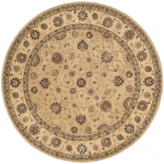 Nourison 2000 2071 Area Rug, Camel, 8' x Round