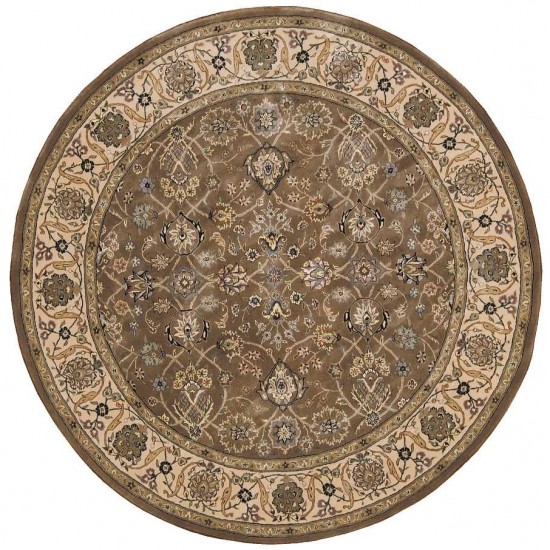 Nourison 2000 2091 Area Rug, Mushroom, 6' x Round