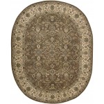 Nourison 2000 2091 Area Rug, Mushroom, 7'6" x 9'6" Oval