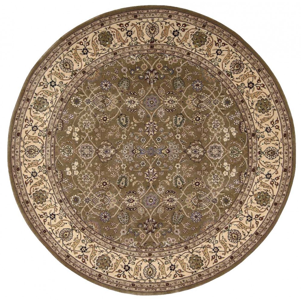 Nourison 2000 2091 Area Rug, Mushroom, 8' x Round