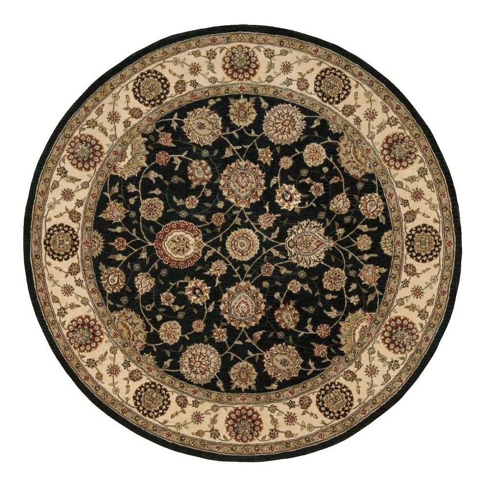 Nourison 2000 2204 Area Rug, Midnight, 6' x Round