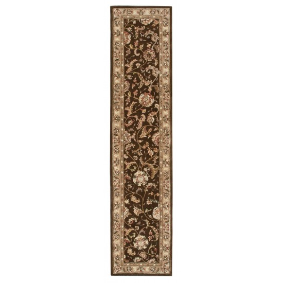 Nourison 2000 2206 Runner Rug, Brown, 2'6" x 12'