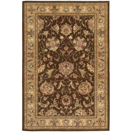 Nourison 2000 2206 Area Rug, Brown, 3'9" x 5'9"