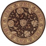 Nourison 2000 2206 Area Rug, Brown, 4' x Round