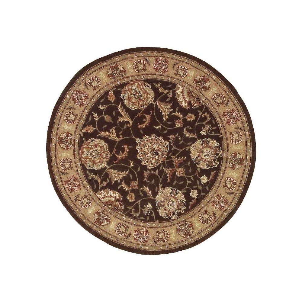 Nourison 2000 2206 Area Rug, Brown, 4' x Round