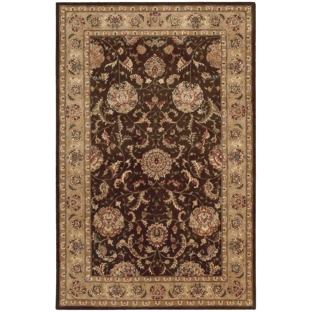 Nourison 2000 2206 Area Rug, Brown, 5'6" x 8'6"