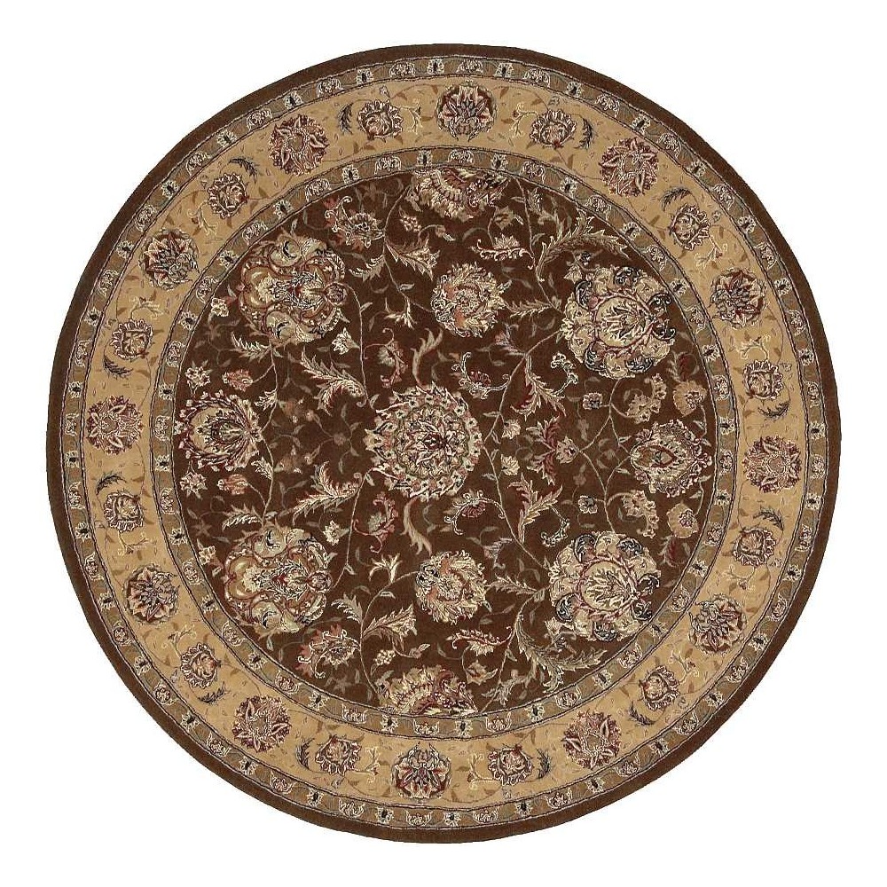 Nourison 2000 2206 Area Rug, Brown, 6' x Round