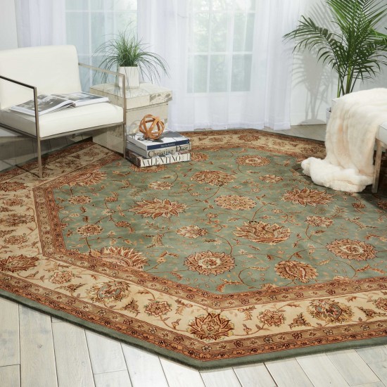 Nourison 2000 2210 Area Rug, Blue, 10' x Octagon