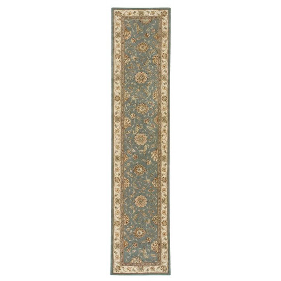 Nourison 2000 2210 Runner Rug, Blue, 2'6" x 12'