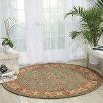 Nourison 2000 2210 Area Rug, Blue, 4' x Round