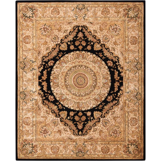 Nourison 2000 2233 Area Rug, Black, 7'9" x 9'9"