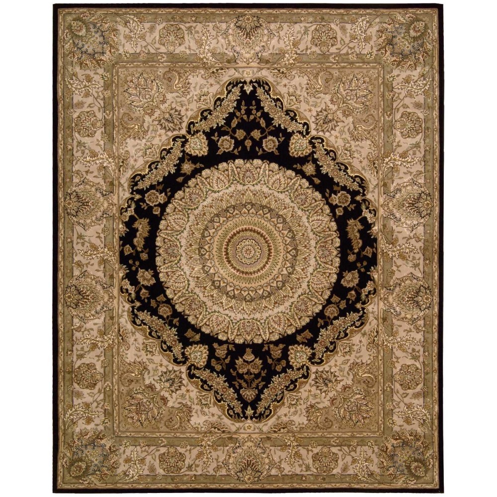 Nourison 2000 2233 Area Rug, Black, 8'6" x 11'6"