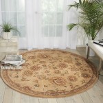 Nourison 2000 2360 Area Rug, Beige, 6' x Round