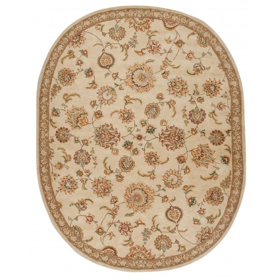 Nourison 2000 2360 Area Rug, Beige, 7'6" x 9'6" Oval