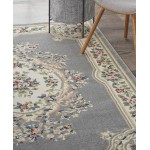 Nourison Aubusson ABS1 Area Rug, Grey, 5'3" x 7'3"