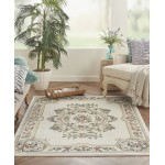 Nourison Aubusson ABS1 Area Rug, Ivory, 3'3" x 5'3"