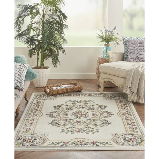 Nourison Aubusson ABS1 Area Rug, Ivory, 3'3" x 5'3"