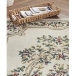 Nourison Aubusson ABS1 Area Rug, Ivory, 5'3" x 7'3"