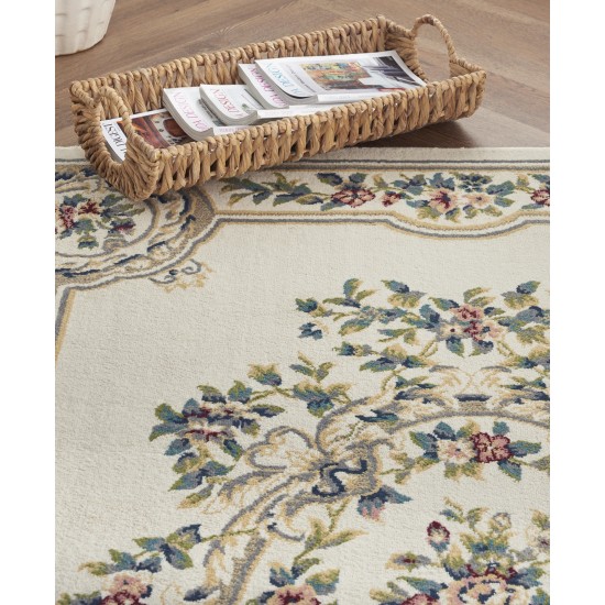 Nourison Aubusson ABS1 Area Rug, Ivory, 5'3" x 7'3"