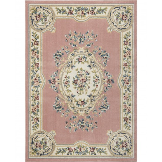 Nourison Aubusson ABS1 Area Rug, Pink, 5'3" x 7'3"