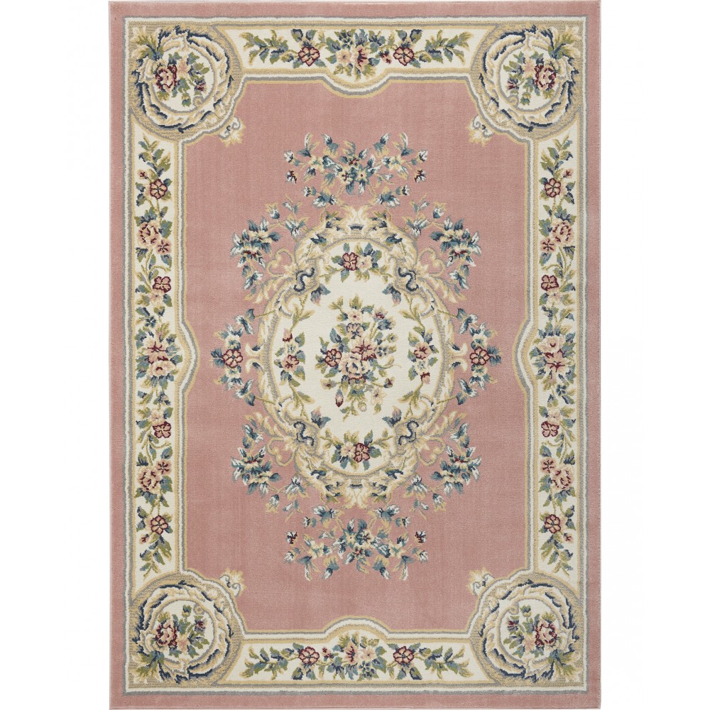 Nourison Aubusson ABS1 Area Rug, Pink, 7'10" x 10'6"