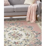 Nourison Aubusson ABS1 Area Rug, Pink, 7'10" x 10'6"