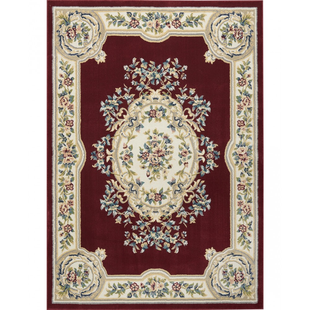 Nourison Aubusson ABS1 Area Rug, Red, 3'3" x 5'3"