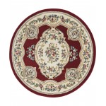 Nourison Aubusson ABS1 Area Rug, Red, 5'3" x Round