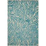 Nourison Aloha ALH04 Indoor/Outdoor Area Rug, Blue, 7'10" x 10'6"