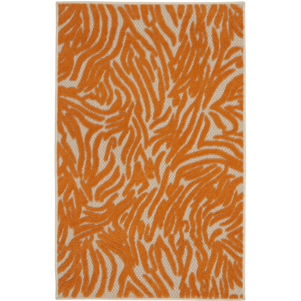 Nourison Aloha ALH04 Area Rug, Orange, 2'8" x 4'