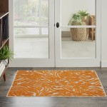 Nourison Aloha ALH04 Area Rug, Orange, 2'8" x 4'