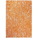 Nourison Aloha ALH04 Indoor/Outdoor Area Rug, Orange, 7'10" x 10'6"