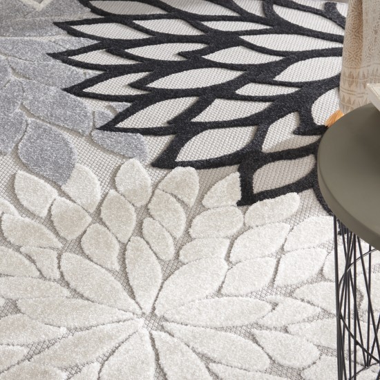 Nourison Aloha ALH05 Area Rug, Black/White, 12' x 15'