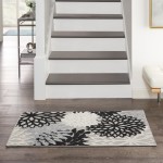 Nourison Aloha ALH05 Area Rug, Black/White, 2'8" x 4'