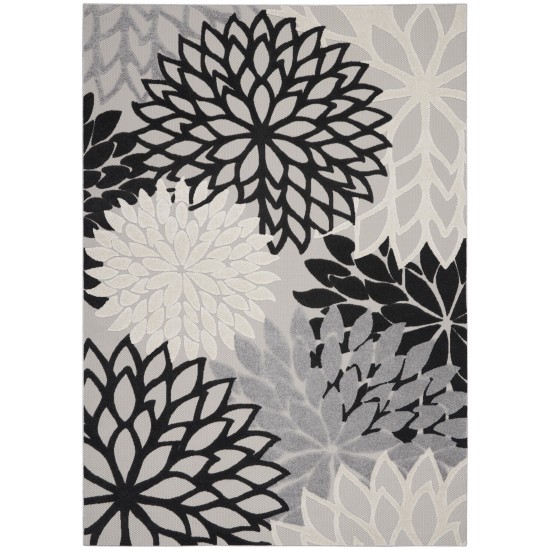 Nourison Aloha ALH05 Area Rug, Black/White, 9' x 12'