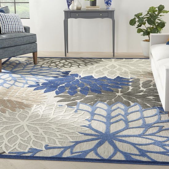 Nourison Aloha ALH05 Area Rug, Blue/Multicolor, 10' x 14'